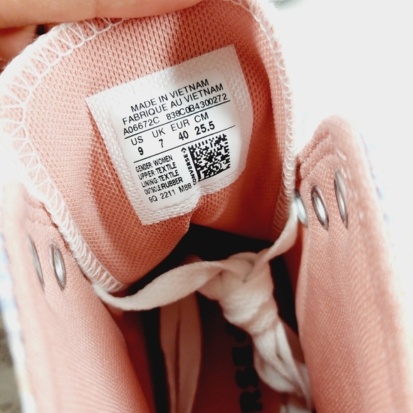 New Converse Chuck Taylor All Star Move Hi Floral White Platform Sneakers A574 - Picture 8 of 9